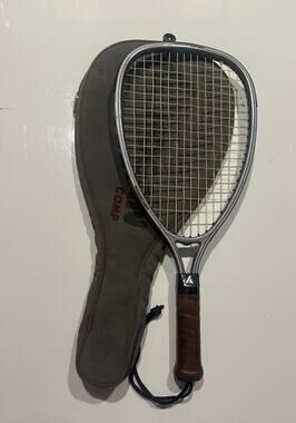 Vintage Marty Hogan Signature Comp Graphite RacQuetball Racquet Cowhide Grip